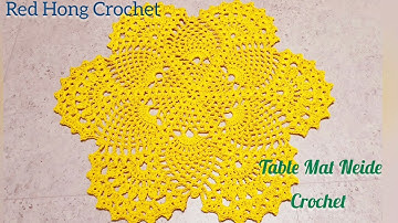 #Table Mat Neide Crochet/코바늘 네이드 테이블 매트