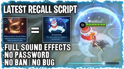 LATEST!! RECALL SCRIPT SKIN BLAZING WEST TO SNOWMAN - KAIZEN PH