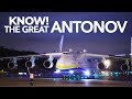 ✈ Antonov An225 "Mriya" NIGHT LANDING - Opening Cargo Door