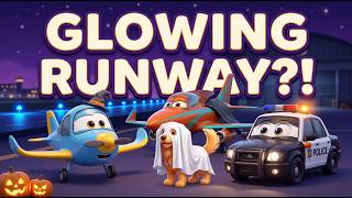 👻 Halloween Airport Mystery! 🎃✈️ Learn Airport Lights for Kids | Sky Pals Academy