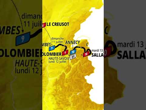 🚨‼️ Le parcours du Tour de France 2027 ! #shorts #sports #cycling