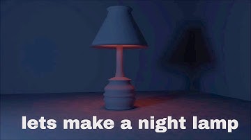table lamp modelling n lighting in maya