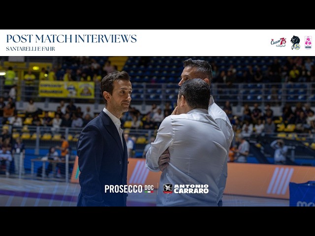 CHIERI–IMOCO 0-3 | LE INTERVISTE A SARAH FAHR E DANIELE SANTARELLI