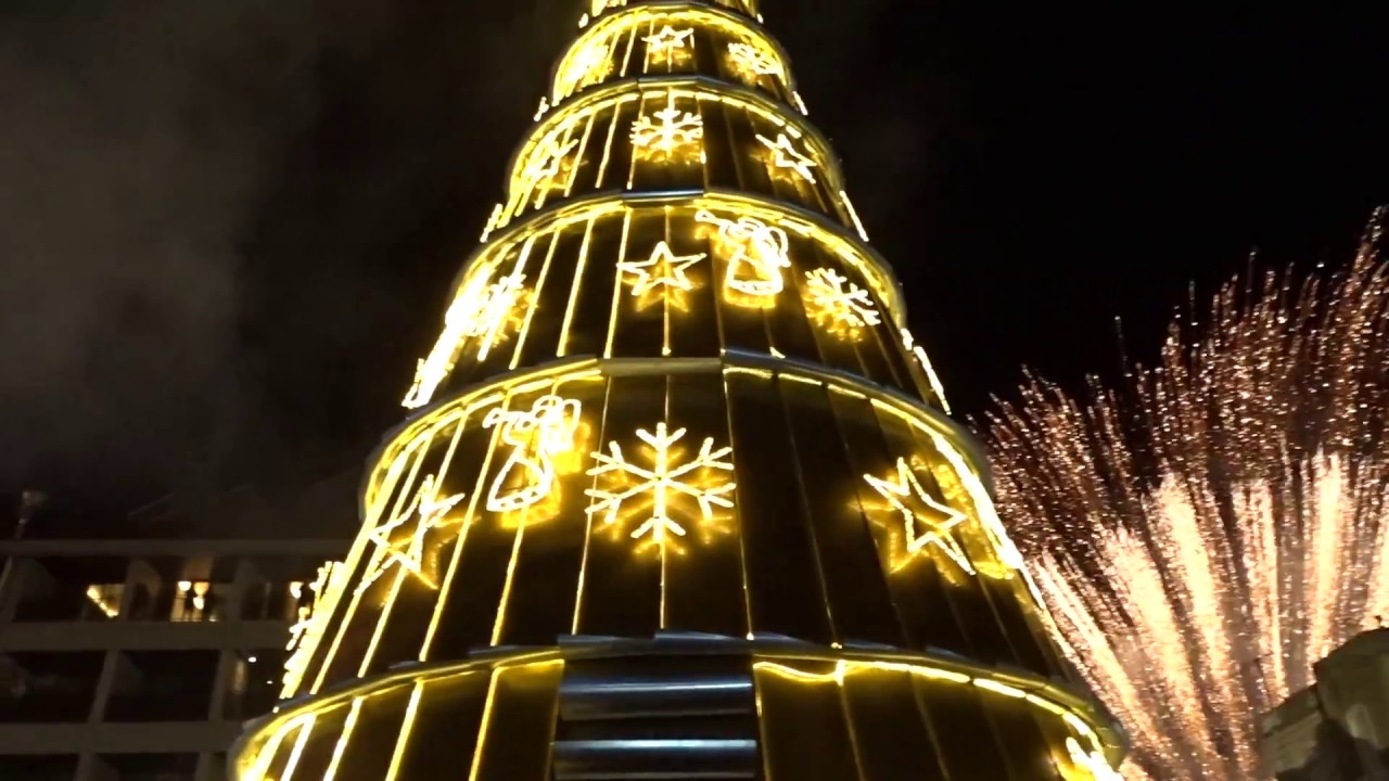 The Lighting of the Biggest Christmas Tree in Dhour Shweir, Lebanon