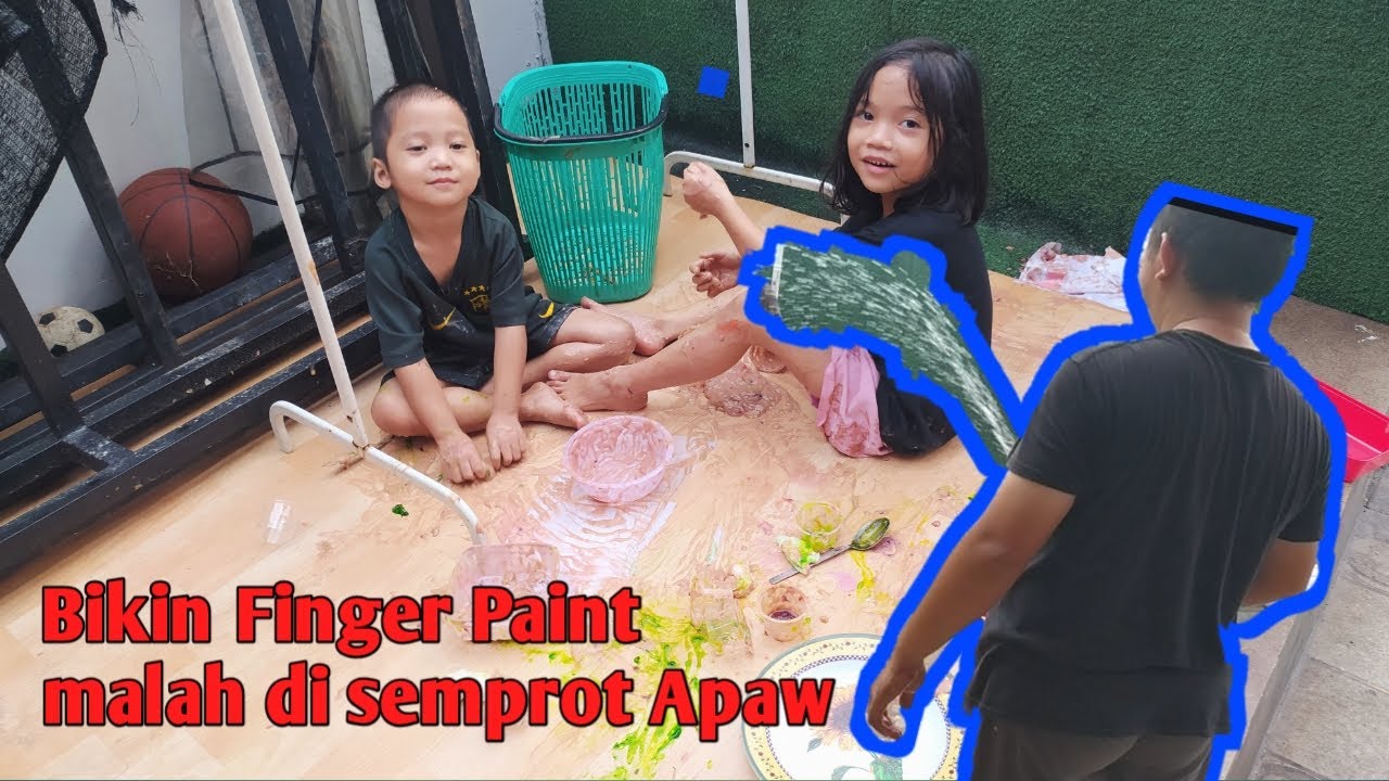 DIY TUTORIAL MEMBUAT FINGER PAINT CAT  LUKIS AMAN  UNTUK  