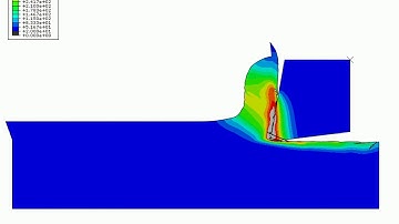 Abaqus CAE 2D Orthogonal Cutting Of STEEL316L (Thermal Analysis)