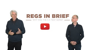 Regs in Brief  - RCD 5 x test