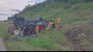 Restriction in place following semi-truck accident on I-99
