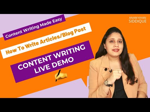 Video: How To Write Content
