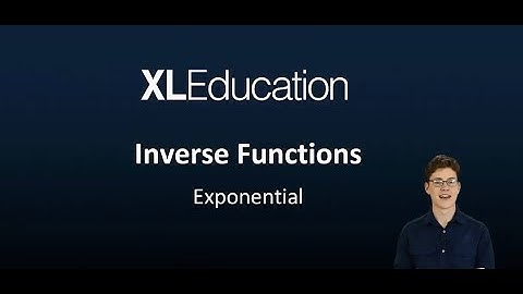 Functions - Inverse of an Exponential Graph (Log Graph)
