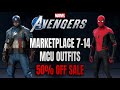 Marvel's Avengers - Marketplace July 14 All MCU Outfits 50% Off Sale! Plus Double Resources Week!