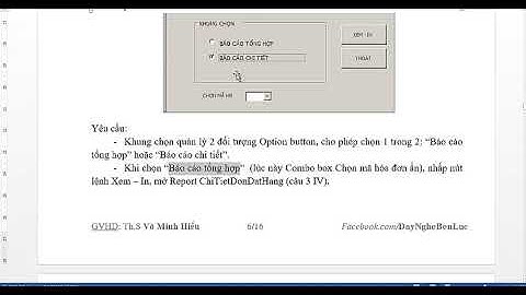 Tin học văn phòng: Tạo Macro trong Microsoft Access - Bài Thực hành Quản Lý Sản phẩm