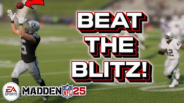 HOW TO BEAT MAN COVERAGE BLITZES! - Madden 25 Tips