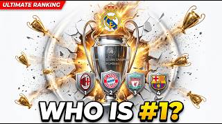 UEFA Champions League Winners Ranking (1956–2026) 🏆 Every Champion Club Ranked by Titles