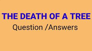 Death Of A Tree Qa Cl-8