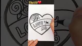 كيفية رسم قلب الحب