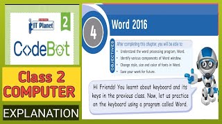 WORD 2016 | Chapter 4 Class 2 Computer #codebot #aps