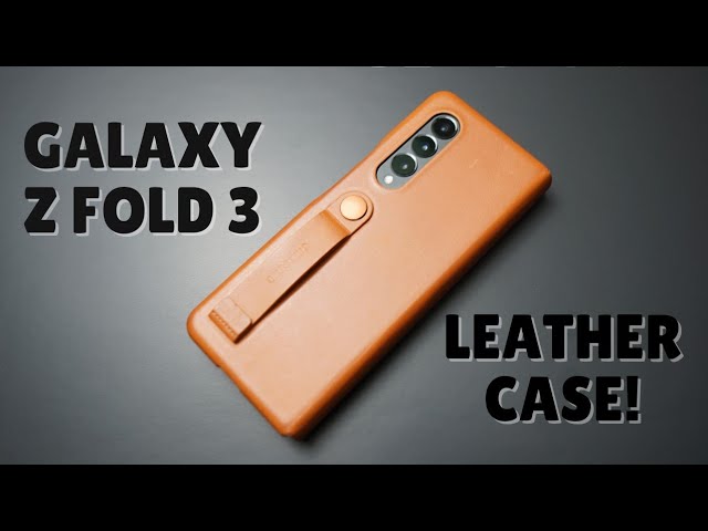 Samsung Galaxy Z Fold 3 Leather Flip Cover with Stand Review