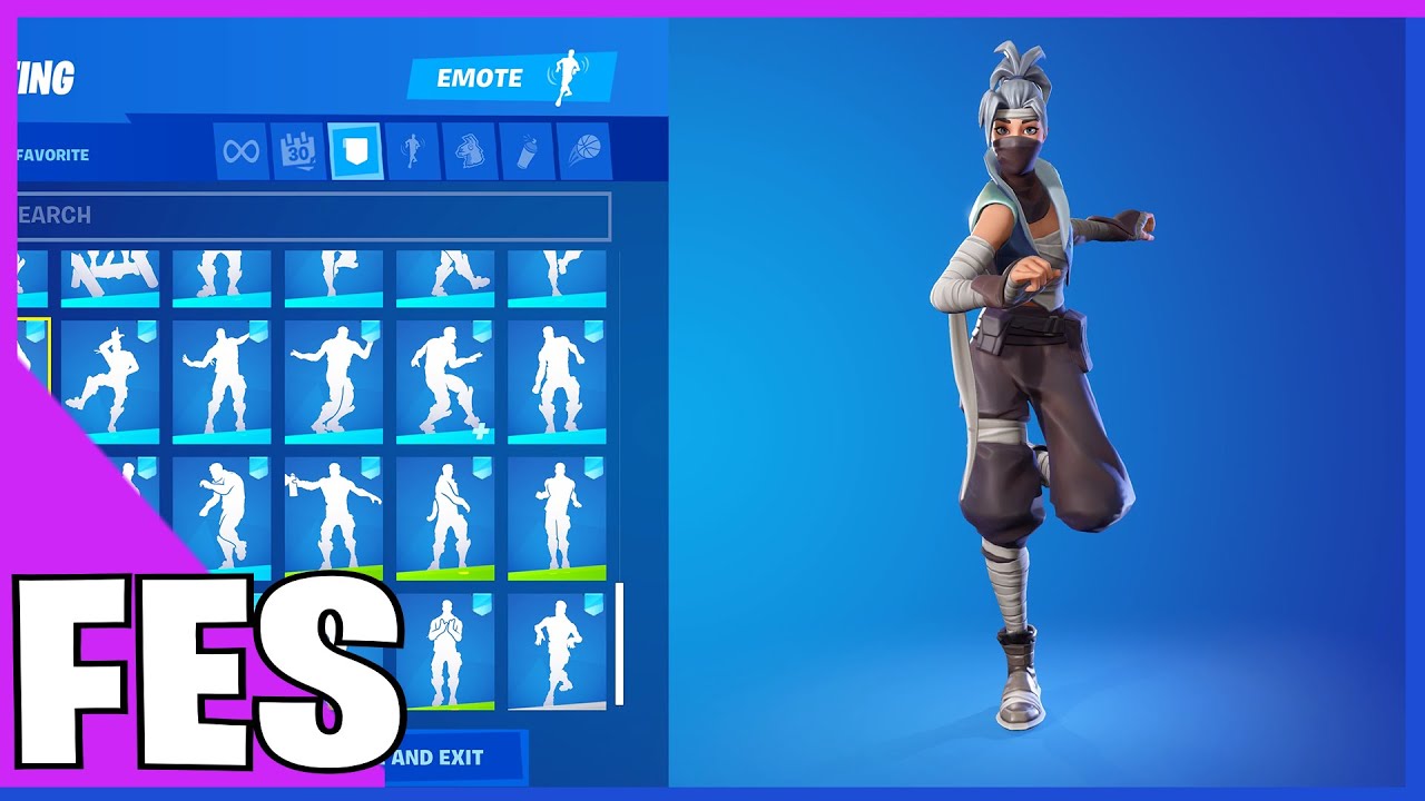 Fortnite Kuno Skin With all my Fortnite Dances & Emotes!