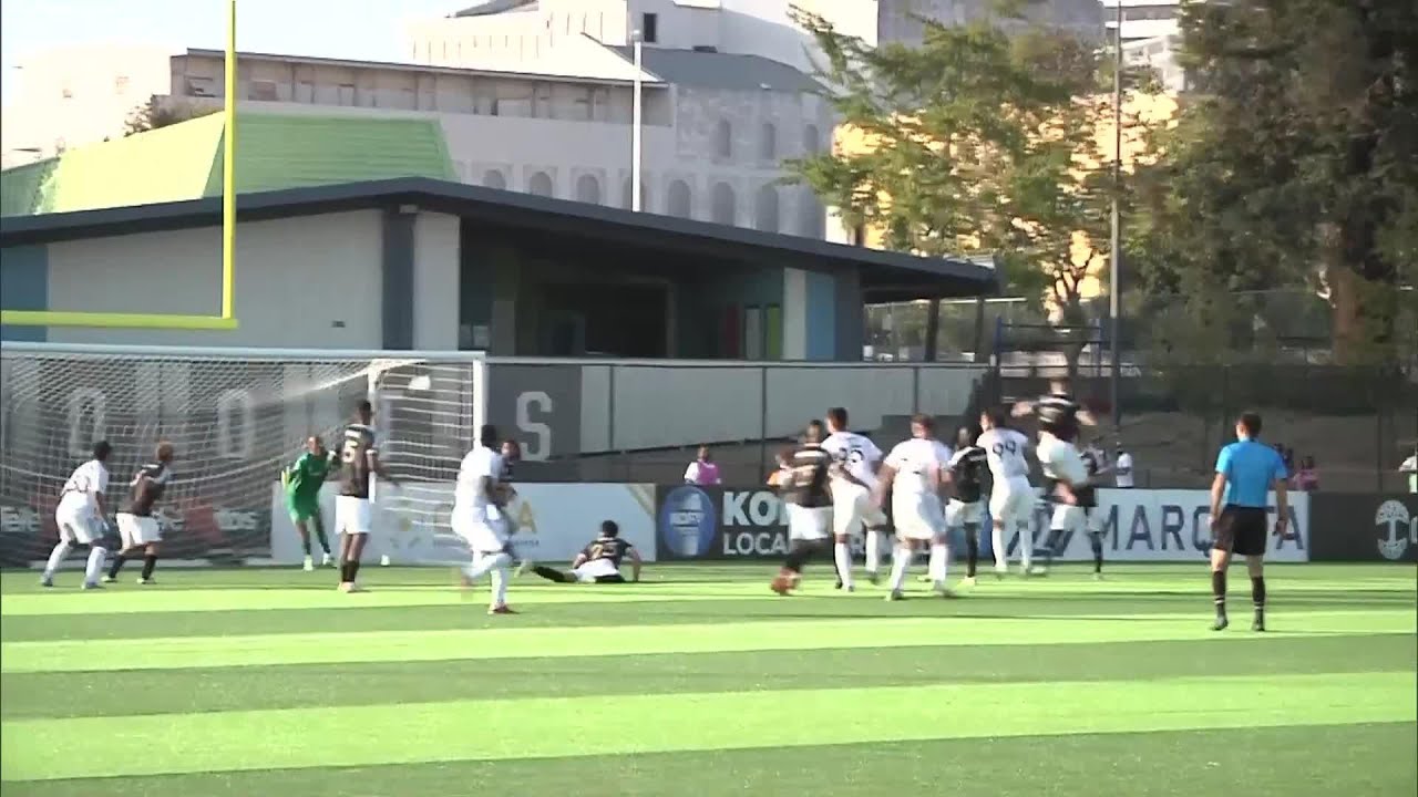 Tom Brewitt with a Goal vs. Oakland Roots