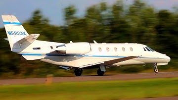 Cessna Citation Excel Short Field Take Off from Robertson Field