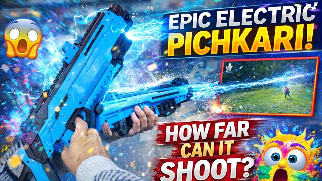 UNBOXING The Ultimate Electric Holi Pichkari! 💦 Super Fast Water Gun 2026