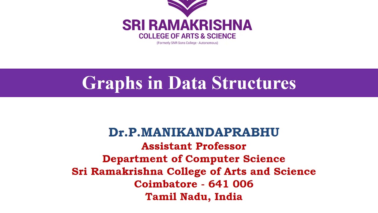 Graphs in Data Structure Tamil YouTube