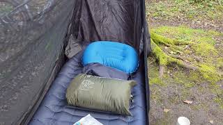 Temu quick open mosquito net suspended flat hammock single camping tent 