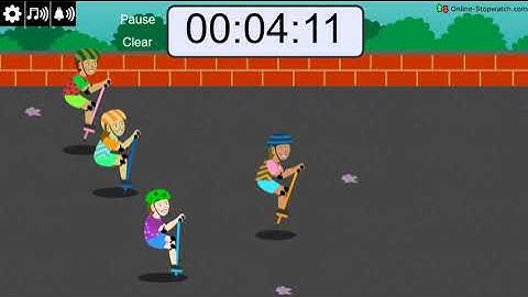 7 minute Pogo Stick Race timer
