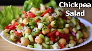 Protein-Packed Chickpea Salad Recipe! Healthy Salad Recipe for vegetarian | Chickpea salad
