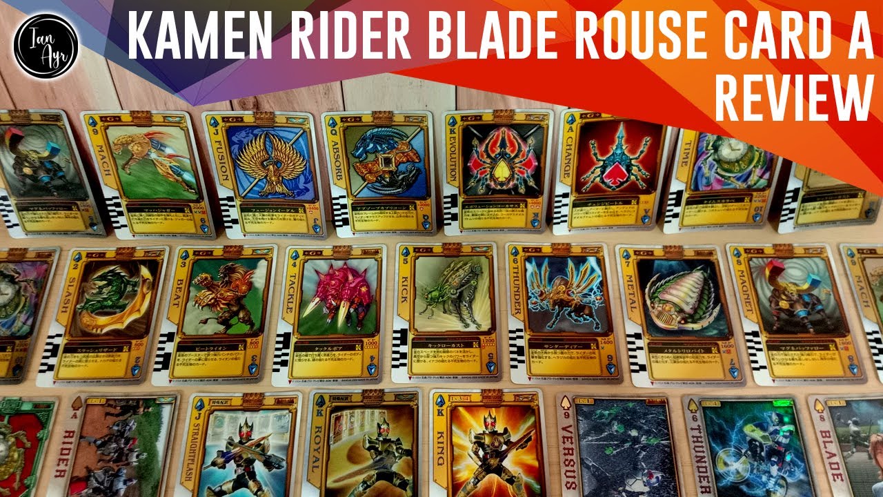[ REVIEW ] Kamen Rider Blade 仮面ライダー剣 ブレイド Rouse Card A Kartu Masked ...