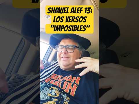 #929  #tanaj  #samuel #shmuelalef 13: Los versos "imposibles"