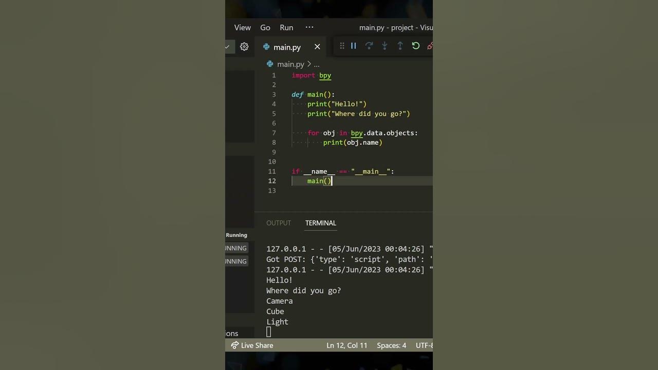 Blender Python Vscode