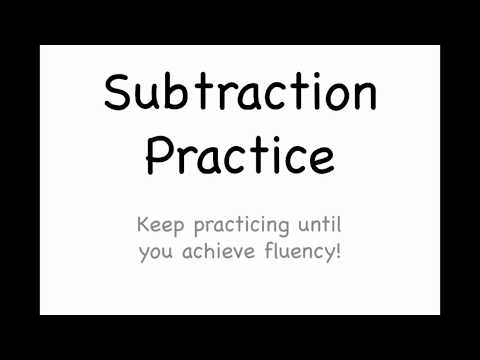 Constant Difference Subtraction Practice