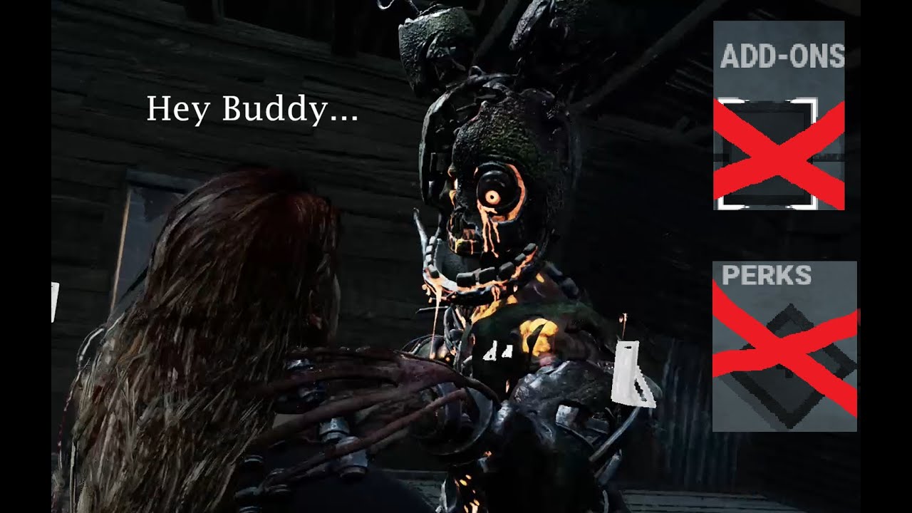 Blighted Springtrap No Perks or Add-Ons Blighted Springtrap Gameplay (Dead By Daylight ...
