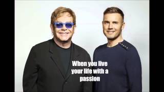 Face to face lyrics by Gary barlow and elton john