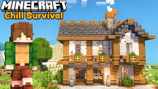 I Built a Lava Farm for My Cottagecore Village!  Minecraft Chill Survival Let's Play