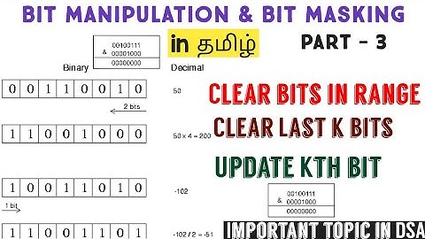 Bit Manipulation | Data structures and algorithms tamil | Learn Programming in Tamil | தமிழ்