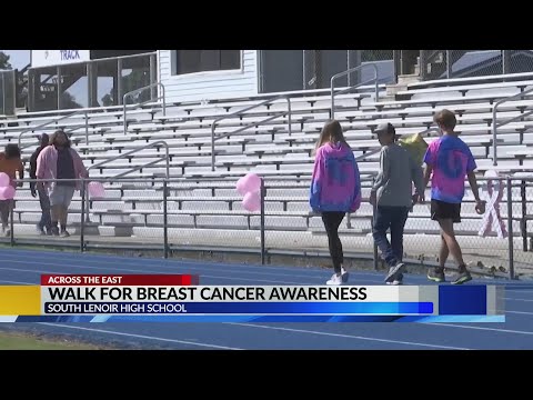 South Lenoir High School hosts walk for Breast Cancer Awareness Month