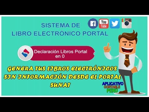 PLE|GENERA TUS LIBROS ELECTRÓNICOS DESDE PORTAL SUNAT - SIN INFORMACIÓN