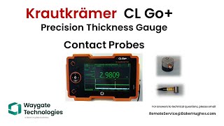 Waygate Technologies | Krautkrämer CL Go Plus Contact Probes