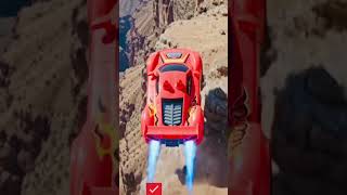 Car got super moves with parachute jump