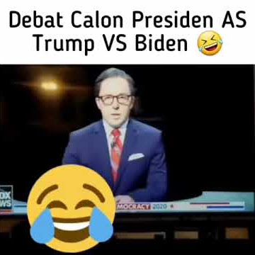 MOMENT LUCU SAAT DEBAT CALON PRESIDEN AS YANG DI LAKUKA  BIDEN