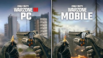 Warzone Mobile vs PC (WZ & MW3) Comparison | iPhone 15 Pro Max vs PC