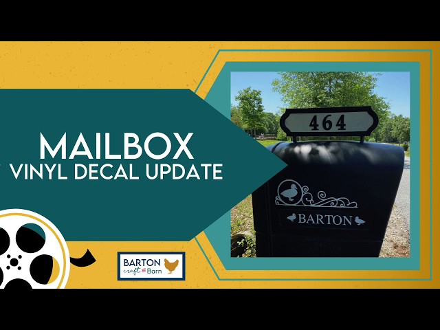 Make a mailbox decal with reflective vinyl from teckwrap 
