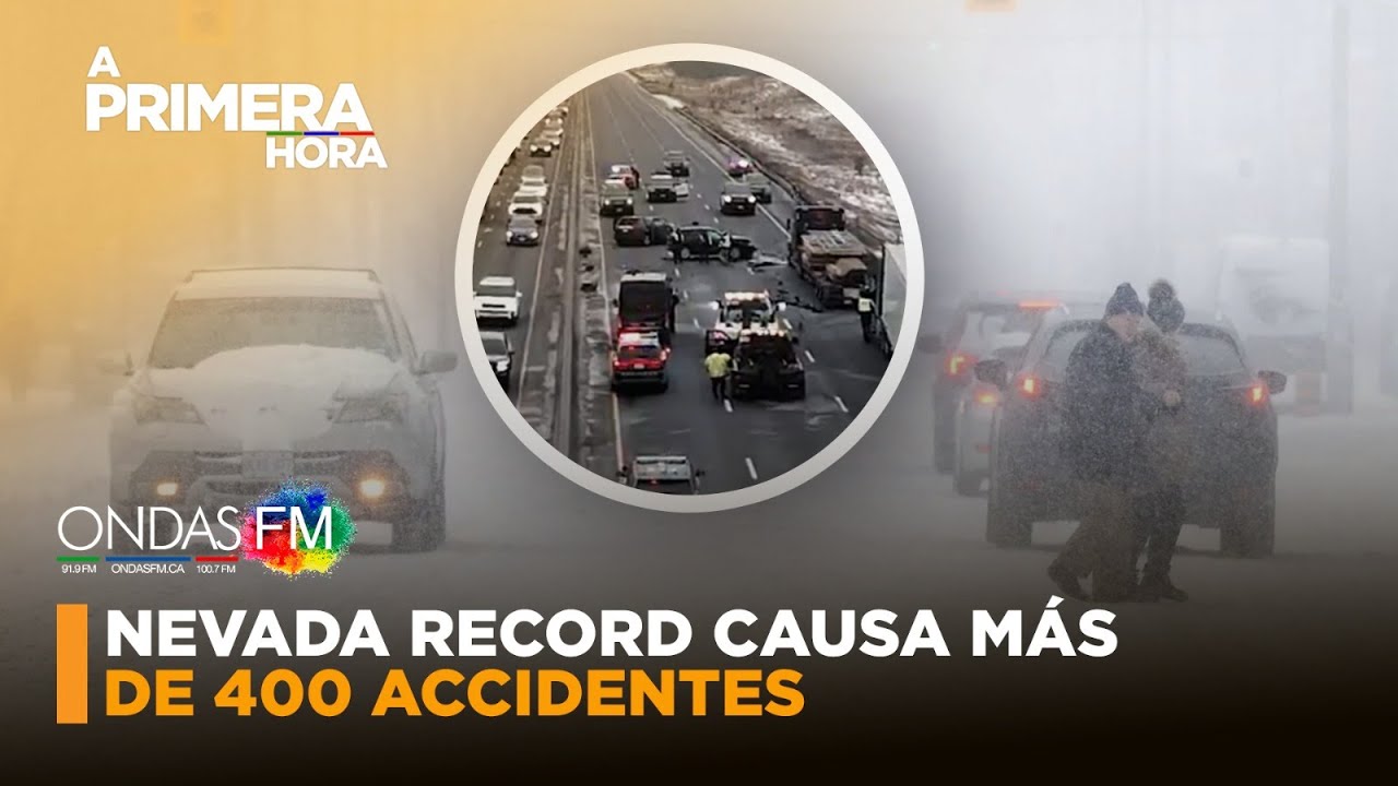 🟡 A PRIMERA HORA! NEVADA RÉCORD CAUSA MÁS DE 400 ACCIDENTES