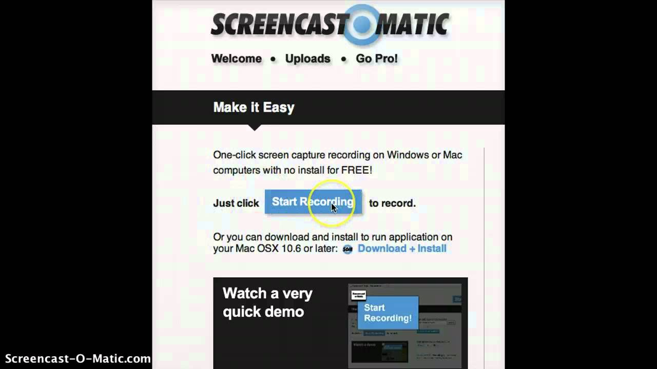 screencastomatic tutorial