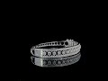 Lab-Grown Diamond Round Brilliant Bezel-Set Bracelet