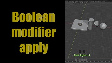 how to apply boolean modifier in blender for biginners-mds design