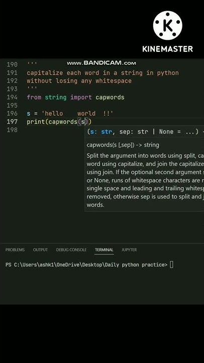 Capitalize each word in a string without losing any whitespace in ...